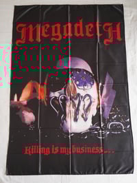 Image 1 of MEGADETH - Killing is my business Flag (cloth poster Banner tapestry) Thrash metal Dave Mustaine