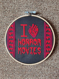 Image 1 of I Heart Horror Movies Hoop