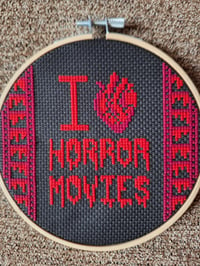 Image 2 of I Heart Horror Movies Hoop