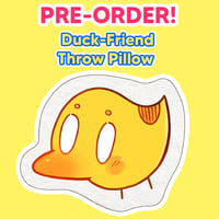 Duck-Friend Throw Pillow [PRE-ORDER]