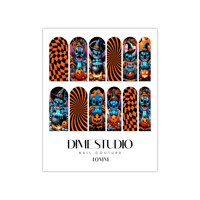 Image 2 of TRIPPY STITCH HALLOWEEN NAIL DECALS 