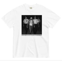 Image 1 of GEORGE CARLIN ARRESTED IN MILWAUKEE TEE (WHITE)