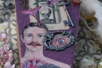 Image 5 of Wooden Coffin Mixed Media Stash Box / Trinket Box - "Eternal Youth Elixir"