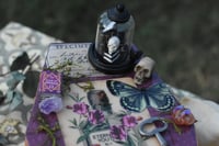 Image 3 of Wooden Coffin Mixed Media Stash Box / Trinket Box - "Eternal Youth Elixir"