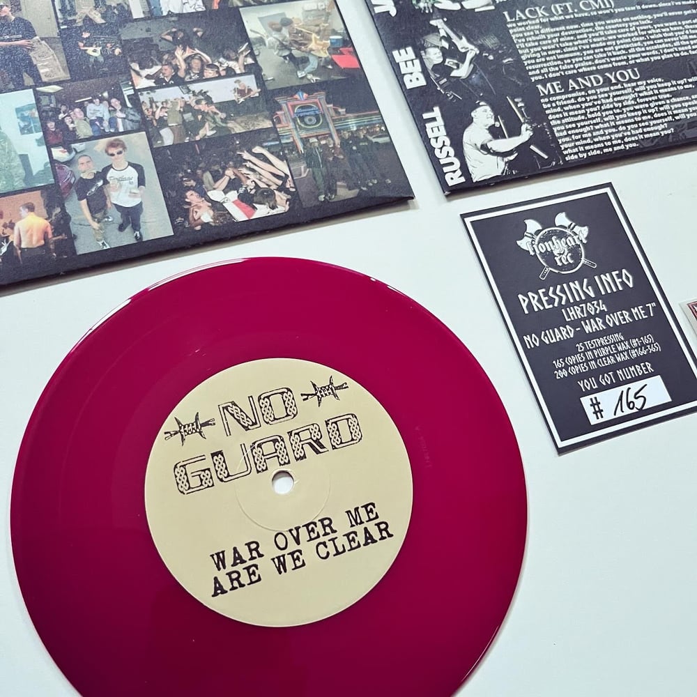 NO GUARD - War Over Me 7"  Purple Wax (165 made)