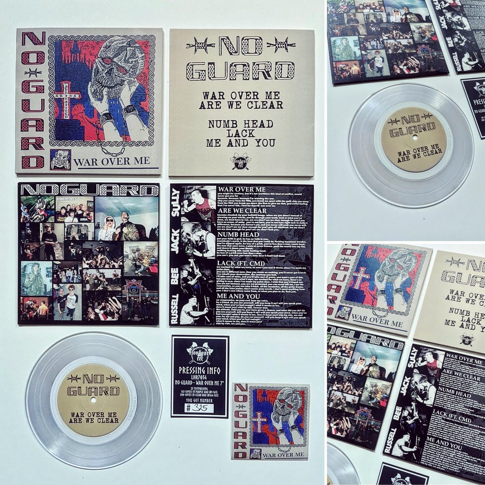 NO GUARD - War Over Me 7" Clear Wax (200 made)