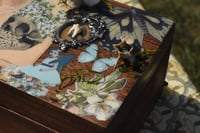 Image 8 of Wooden Coffin Mixed Media Stash Box / Trinket Box - "The High Priestess"