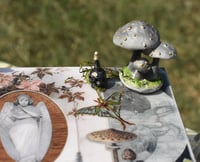 Image 4 of Wooden Coffin Mixed Media Stash Box / Trinket Box - Cemetary Angel 