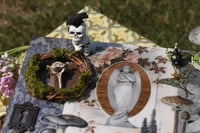 Image 5 of Wooden Coffin Mixed Media Stash Box / Trinket Box - Cemetary Angel 