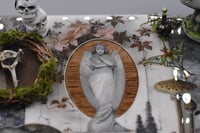 Image 10 of Wooden Coffin Mixed Media Stash Box / Trinket Box - Cemetary Angel 