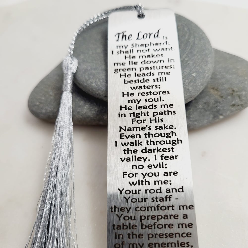 Image of Psalm 23: The Lord is my Shepherd Bookmark  for Book Lovers