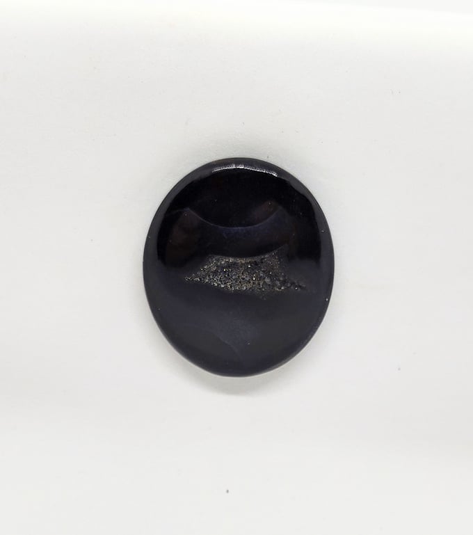 Image of Black Agate Druzy Magnetic Pin #24-724