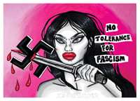 No Tolerance For Fascism A4 Print