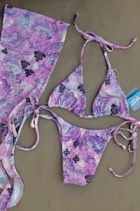 Image 1 of ♲ Pink Dream 3 Piece Bikini Set - M