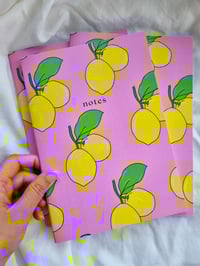 Image 1 of Zingy Lemon Notebooks - bullet journal, dotted notebook
