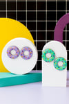 Donut Memphis grande lila/mint