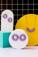 Donut Memphis grande lila/mint