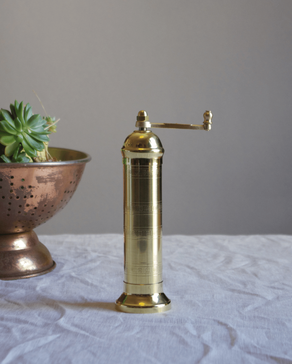 Image of Handcrafted Brass Salt Mill