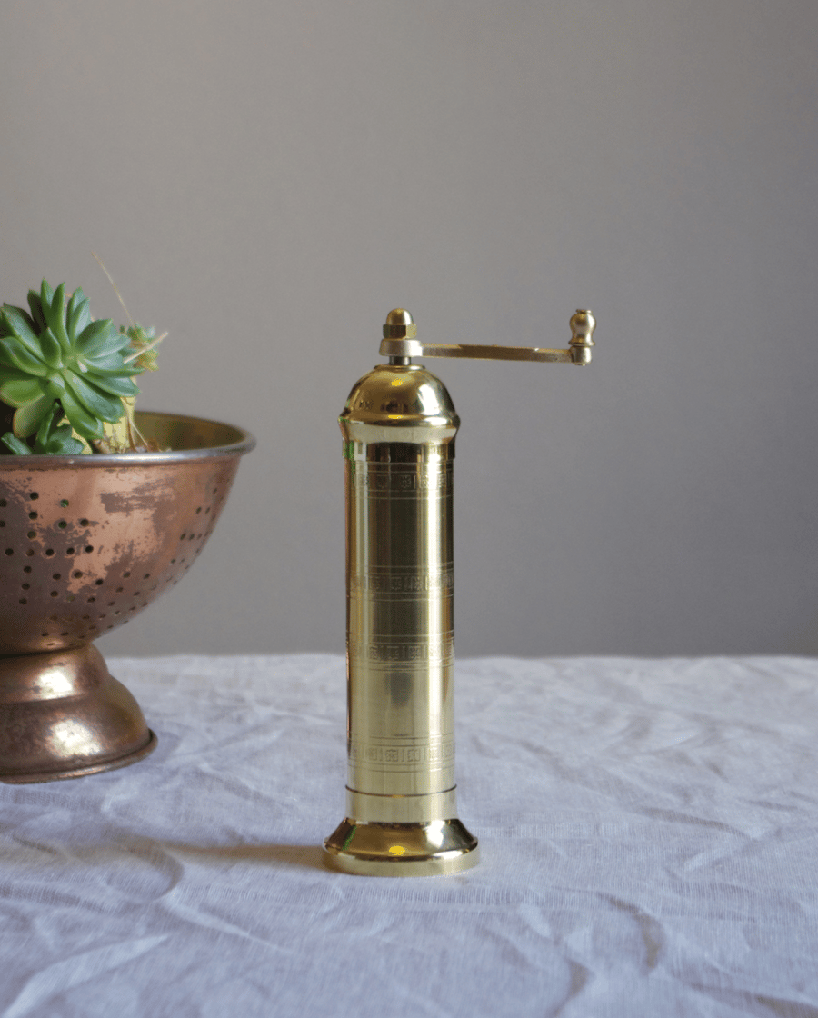 Image of Handcrafted Brass Salt Mill