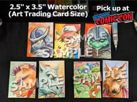 NYCC Advance Watercolor Trading Card 2.5x3.5"