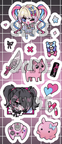 Streamy Overload Sticker sheet