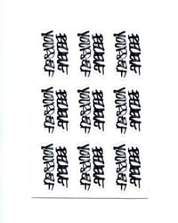 Image of BELIEVE YOURSELF sticker sheet