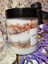 Herbal bath salt blend