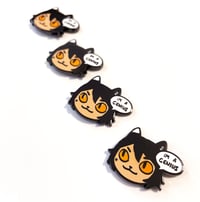 Image 2 of Smug Kitty Pins - Izutsumi