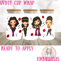 Selena Singer UVDTF cup wrap