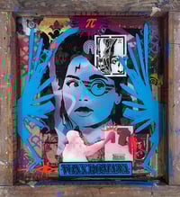 “Overspray”  Mixed media and resin