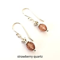 Image 18 of Tiny Tropical Pineapple Semi-precious Gemstone Earrings