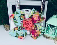 Image 1 of Extra Large Garden Floral Bow Clip