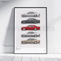 Image 1 of Mercedes AMG 300CE C124 W124 Poster