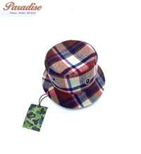Image 2 of Bape Plaid Cashmere Bucket Hat 