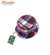 Image 1 of Bape Plaid Cashmere Bucket Hat 