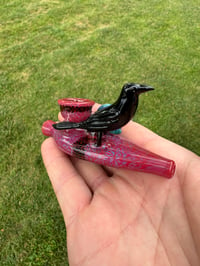 Image of Crow and skull bird bath kazoo 