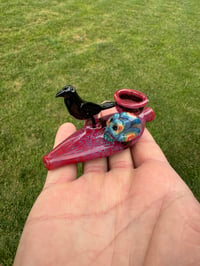 Image of Crow and skull bird bath kazoo 