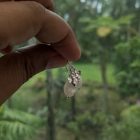 Image 14 of Sterling Silver Bee & Shell Pikake Flower Earrings - Perfect Gift for Garden Lovers