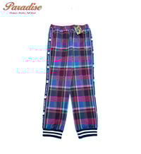 Image 1 of Bape Plaid Jersey Jogger Pants (Men's 2 XL)