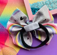 Image 2 of Rainbow with Heart Shaker on Nylon Band