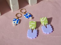 Image 4 of Lilac & Chartruese Poolside Dangles