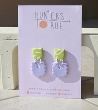 Image 3 of Lilac & Chartruese Poolside Dangles