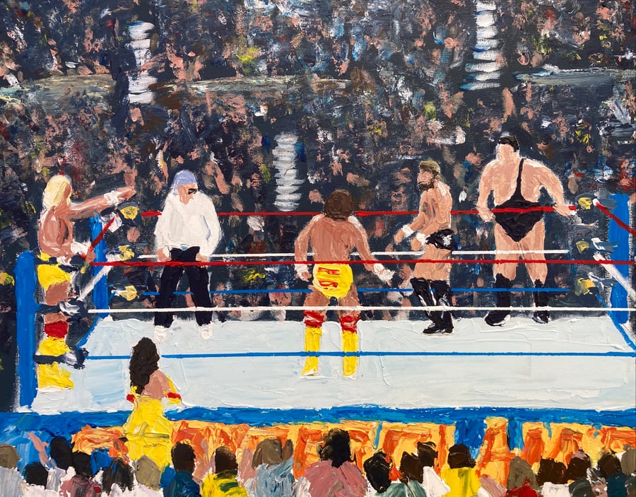 Image of Summerslam 88 original painting 