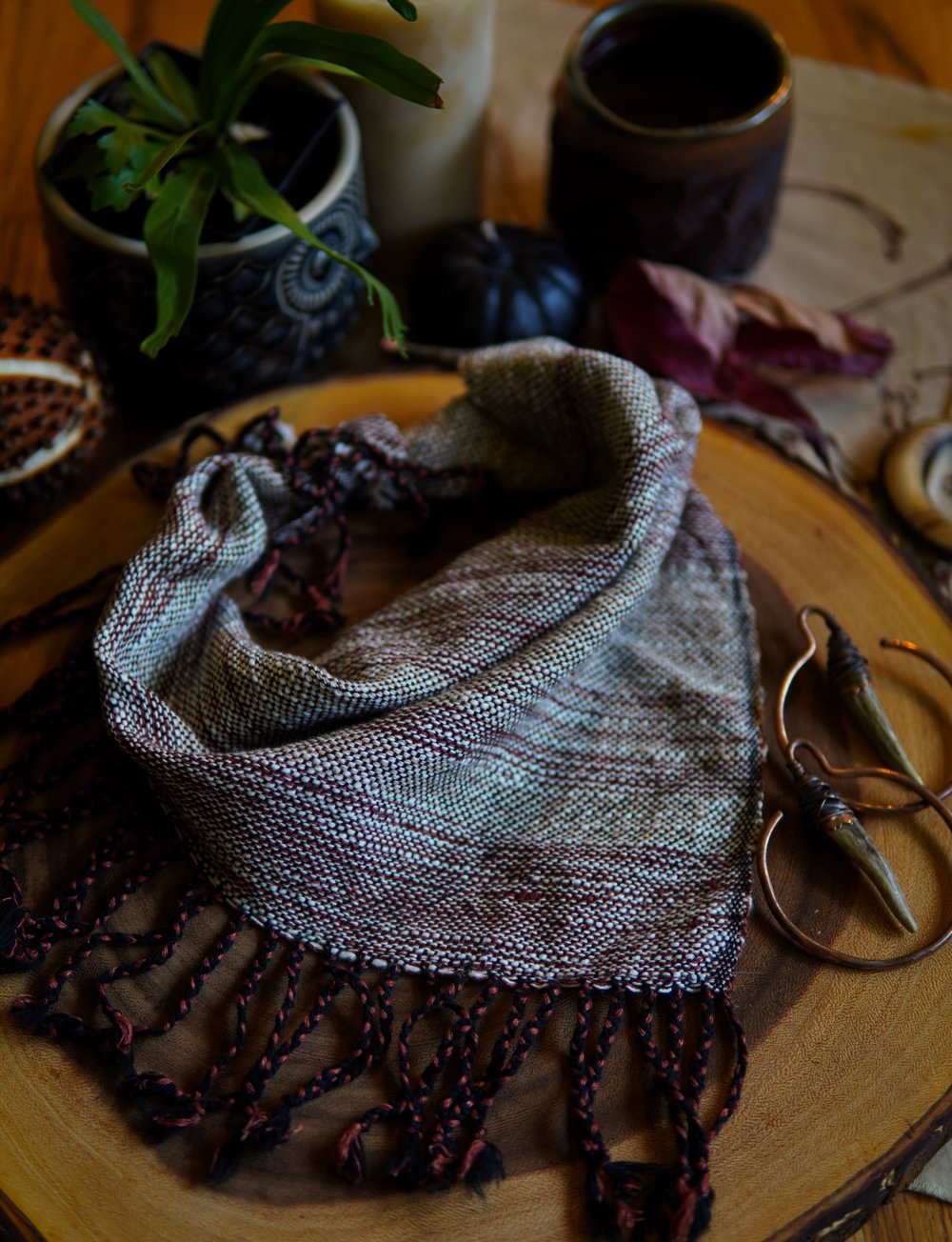 Image of Red and Tan Kerchief - 1