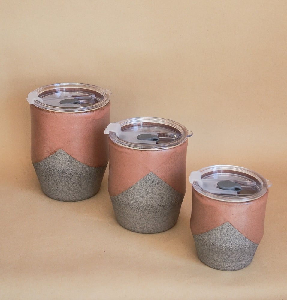 Image of Lidded tumbler - Karamea (3 sizes)