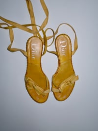 Image 1 of Christian Dior Lace Up Sandals - EU 38.5