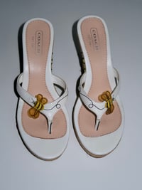 Image 3 of Coach Bee Espadrille Wedges - US 7.5