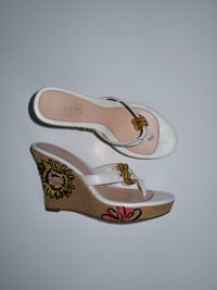 Image 2 of Coach Bee Espadrille Wedges - US 7.5