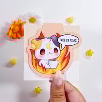 Image 1 of This is Fine Magnetic Bookmark