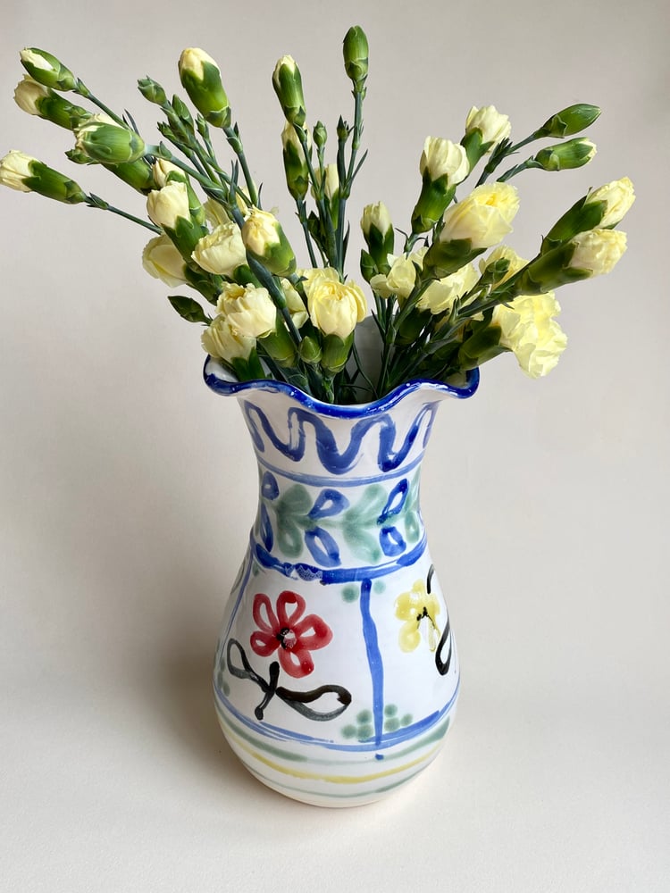 Image of DISCOUNTED |Tall Painted Vase